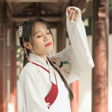 清新可愛漢服女生頭像，唯美古風(fēng)真人頭像