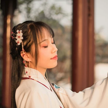 清新可愛漢服女生頭像，唯美古風(fēng)真人頭像