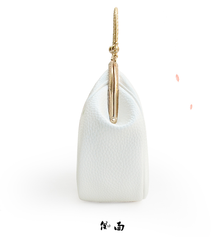 唯美清新桃花手提包，花朵古風(fēng)手工包