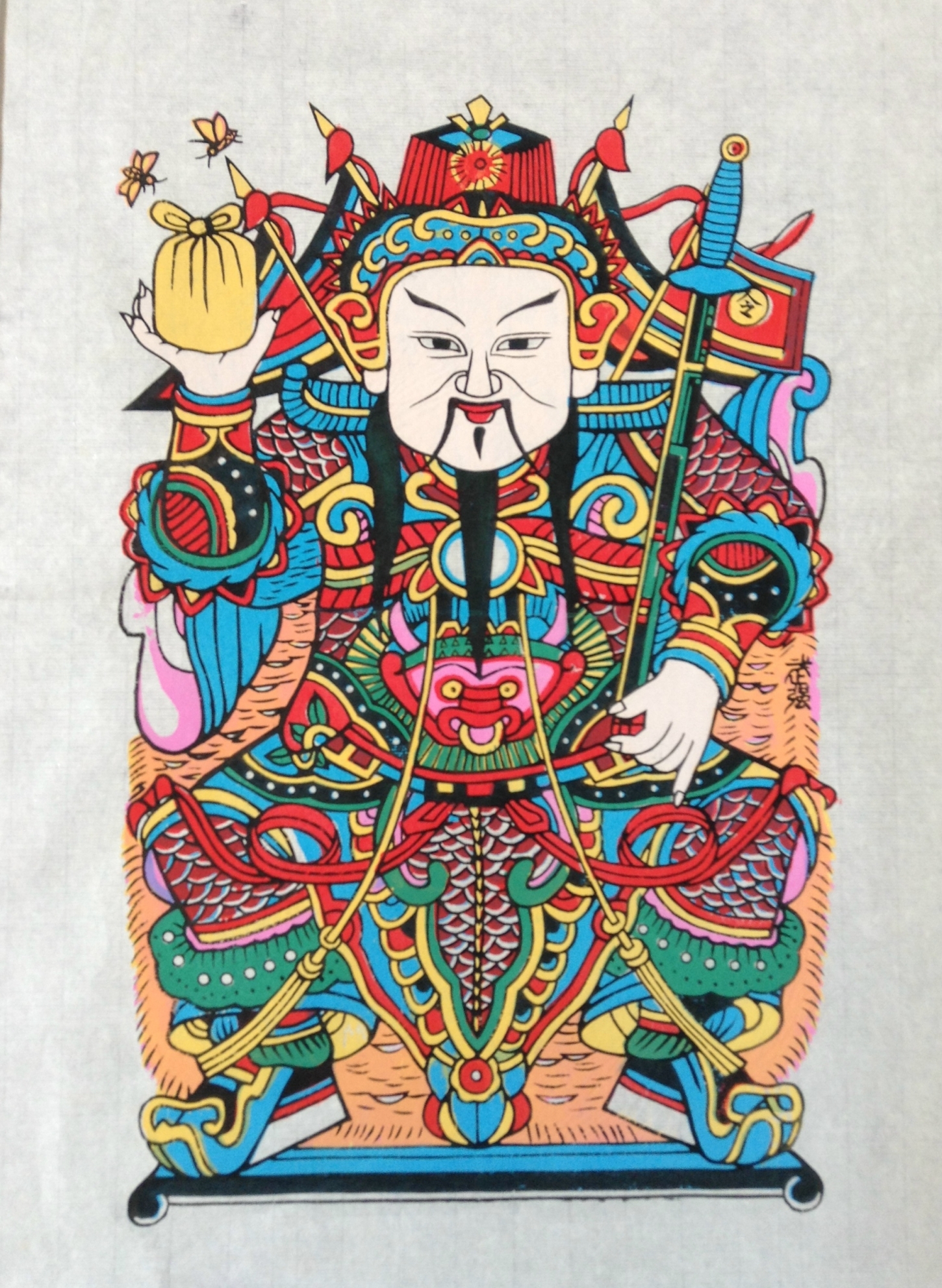 15款生動門神人物年畫，唯美中國吉祥人物年畫