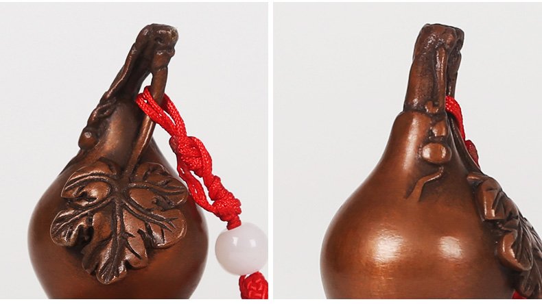 紫銅葫蘆擺件，文玩葫蘆把件工藝品