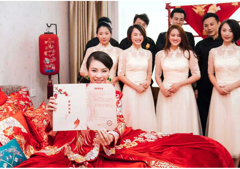 最美家佳樂(lè)文學(xué)中式禮服新娘,中式婚禮圖片