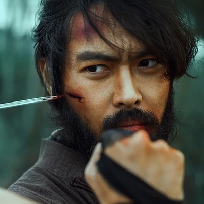 霸氣男生打架帶兵器頭像，唯美古風(fēng)真人頭像