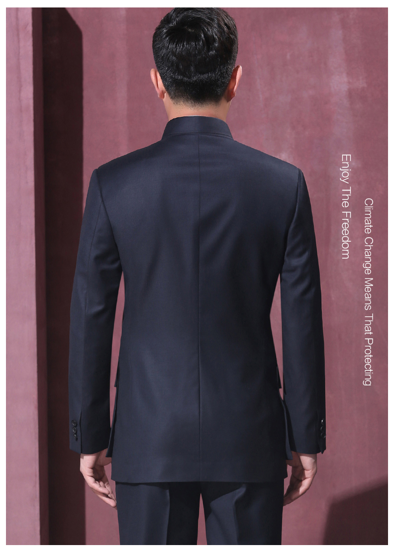 家佳樂文學修身國服領導毛式中山裝