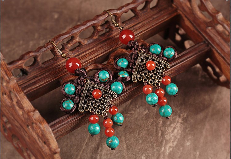 古典家佳樂文學(xué)個(gè)性耳飾流蘇耳環(huán)