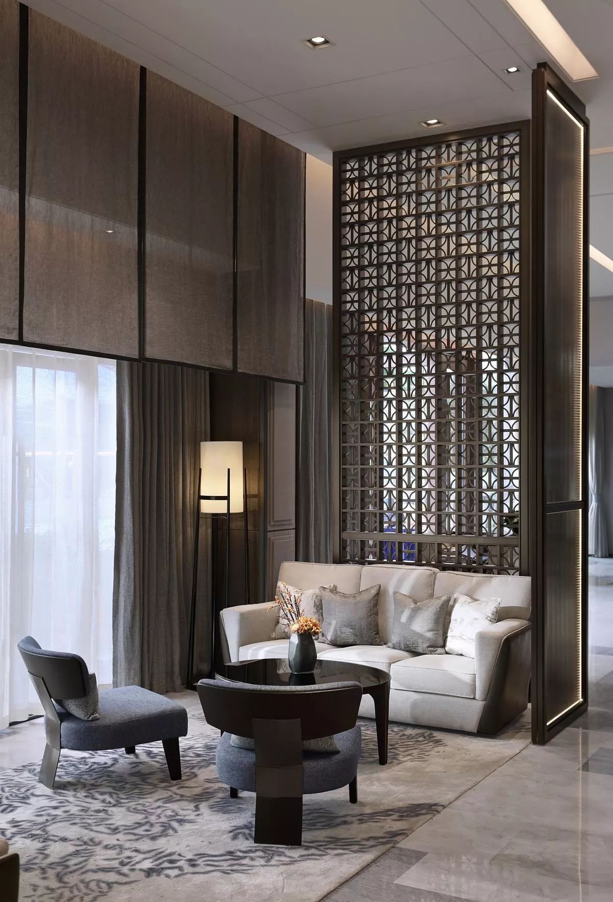 文人風(fēng)尚的新中式裝修設(shè)計(jì)：廣州融創(chuàng)御園