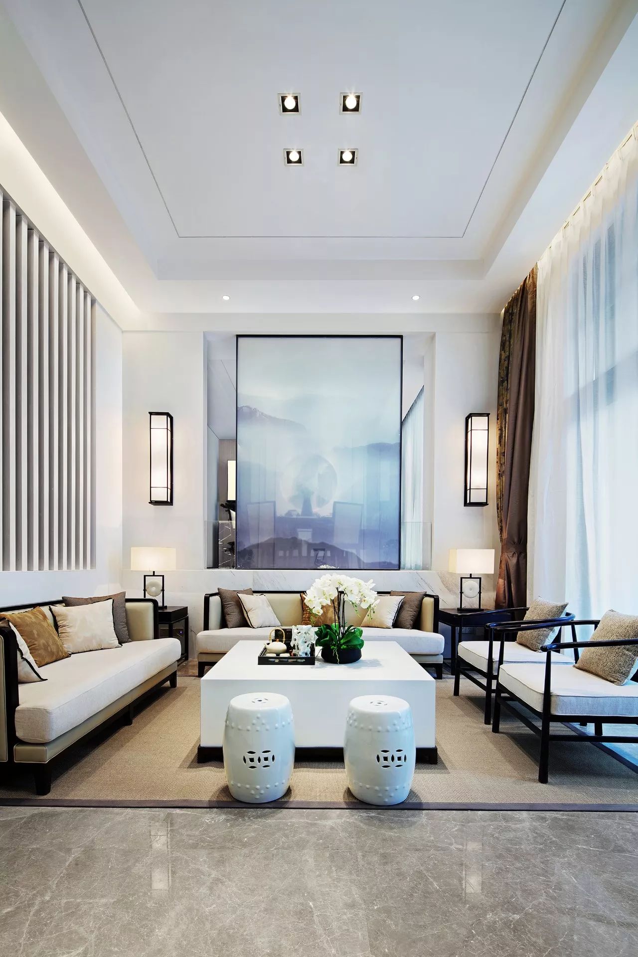 雙拼別墅樣板房：禪意留白的東方中式之美！