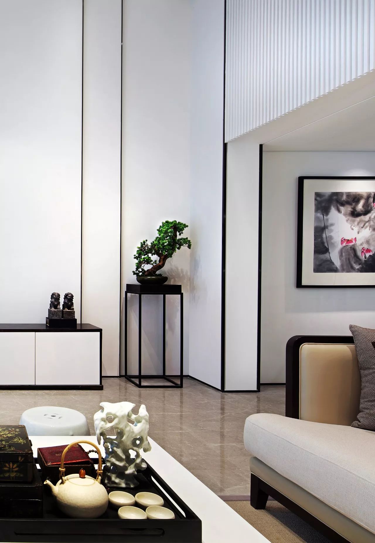 雙拼別墅樣板房：禪意留白的東方中式之美！