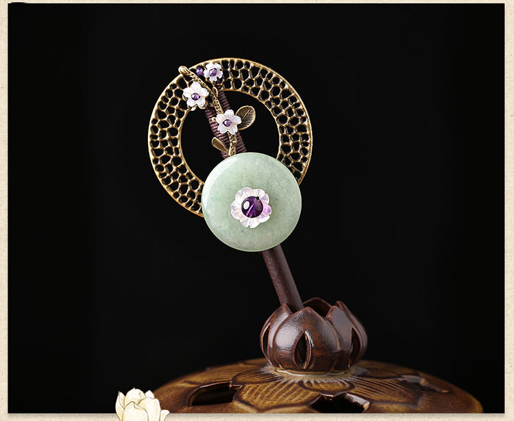 古風(fēng)發(fā)簪木簪子，家佳樂(lè)文學(xué)復(fù)古盤發(fā)頭飾