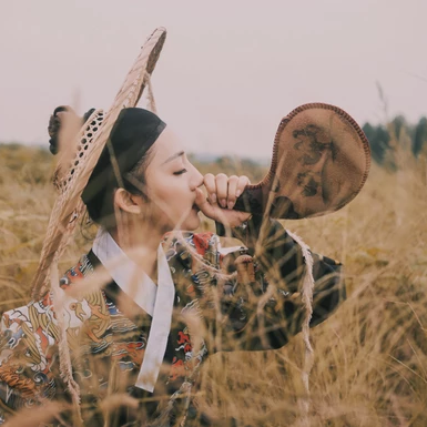 霸氣帶斗笠女生頭像，唯美古風(fēng)真人頭像