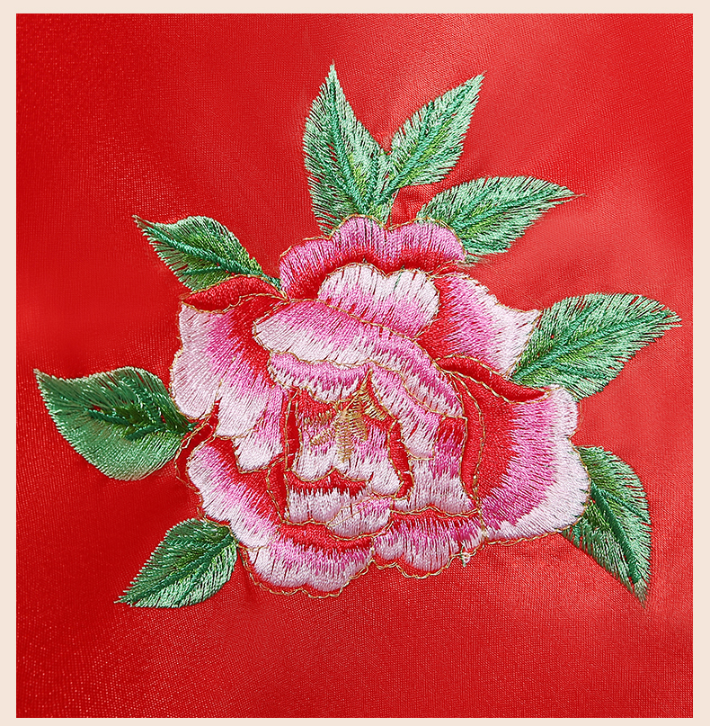 花藺中式新娘頭飾紅蓋頭，唯美中國結(jié)喜帕新娘