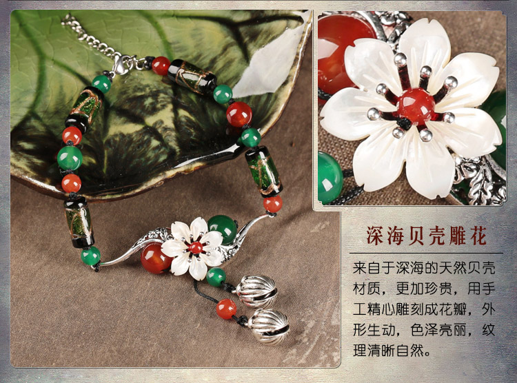 清新花朵鈴鐺腳鏈簡(jiǎn)約飾品