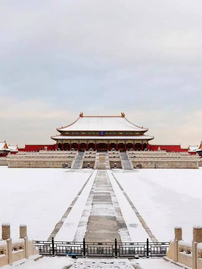 最美中國古建筑：紫禁城下雪了！