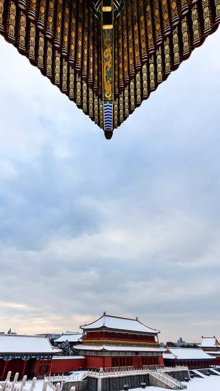 最美中國古建筑：紫禁城下雪了！