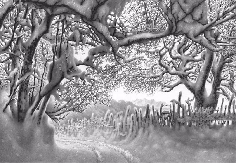 畫(huà)雪成魔黑白插畫(huà)：純粹用心把一件事反復(fù)做