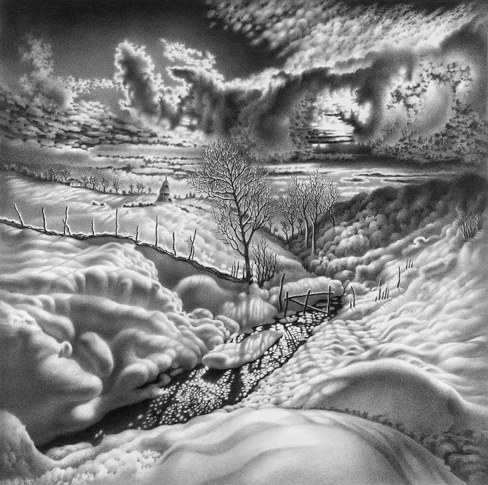 畫雪成魔黑白插畫：純粹用心把一件事反復(fù)做