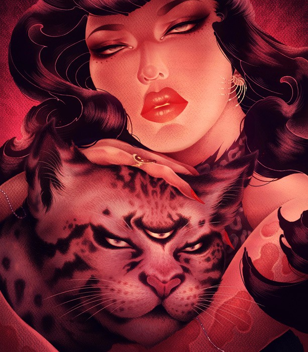 洋溢著肉欲的插畫：日本畫家筆下的東方美感！