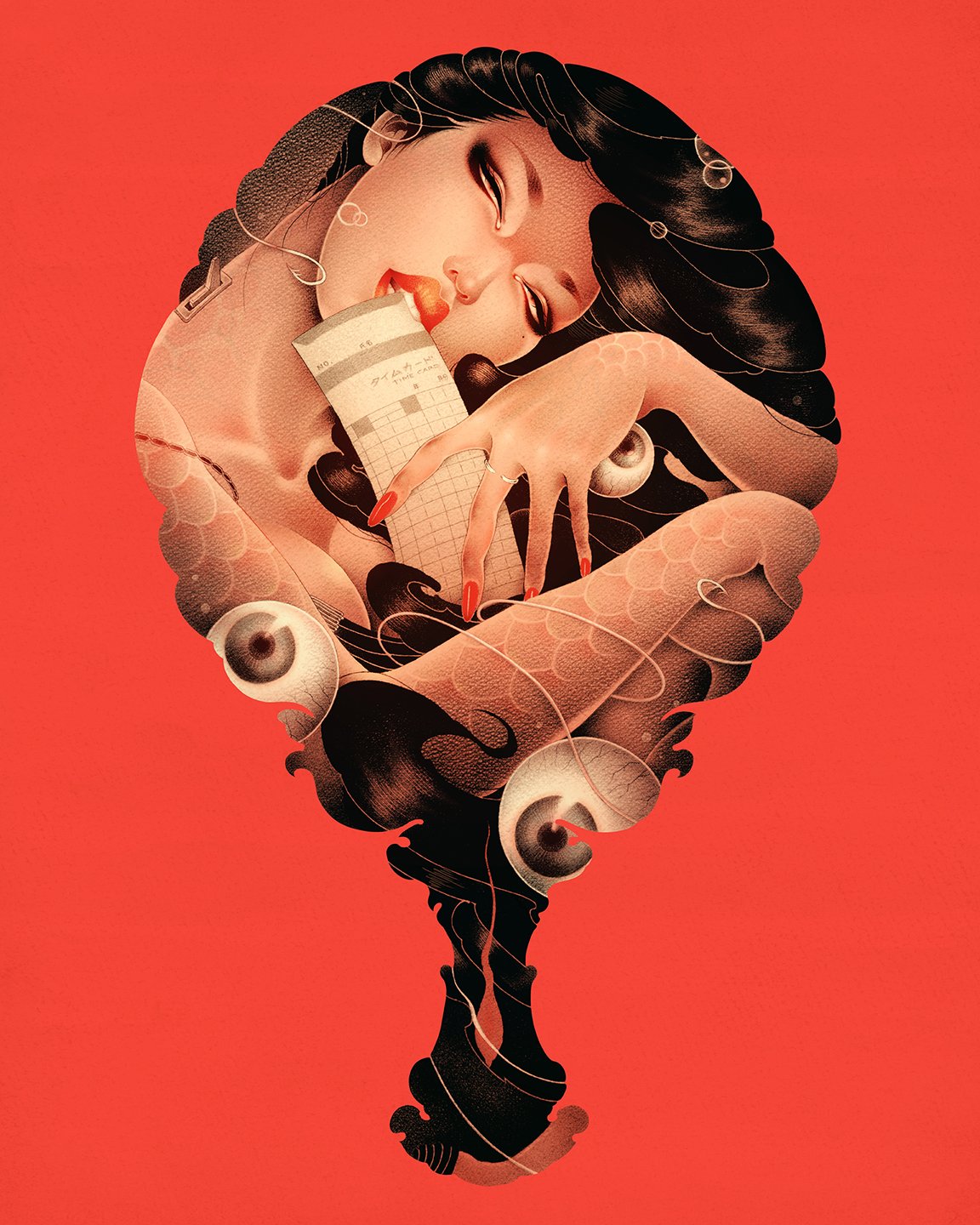 洋溢著肉欲的插畫：日本畫家筆下的東方美感！