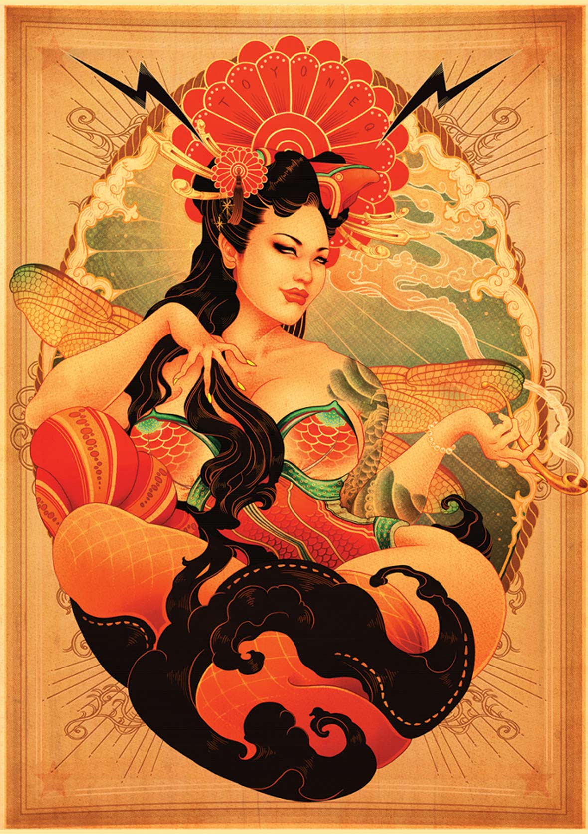 洋溢著肉欲的插畫：日本畫家筆下的東方美感！