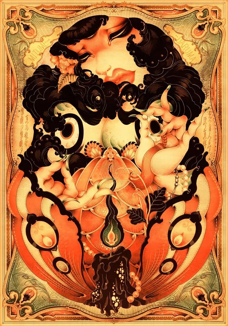 洋溢著肉欲的插畫：日本畫家筆下的東方美感！