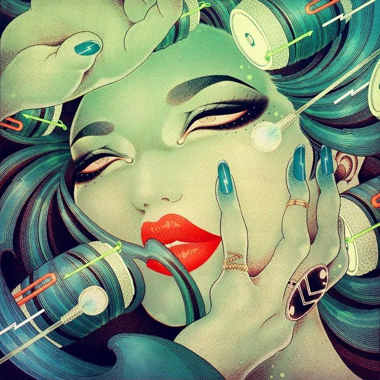 洋溢著肉欲的插畫：日本畫家筆下的東方美感！