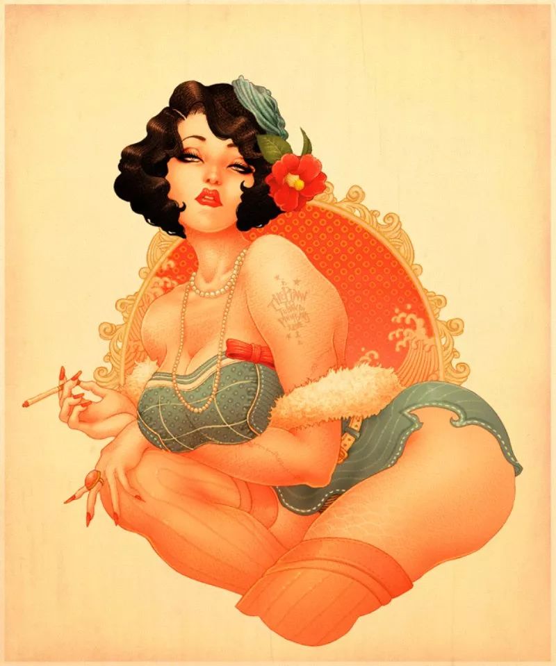 洋溢著肉欲的插畫：日本畫家筆下的東方美感！