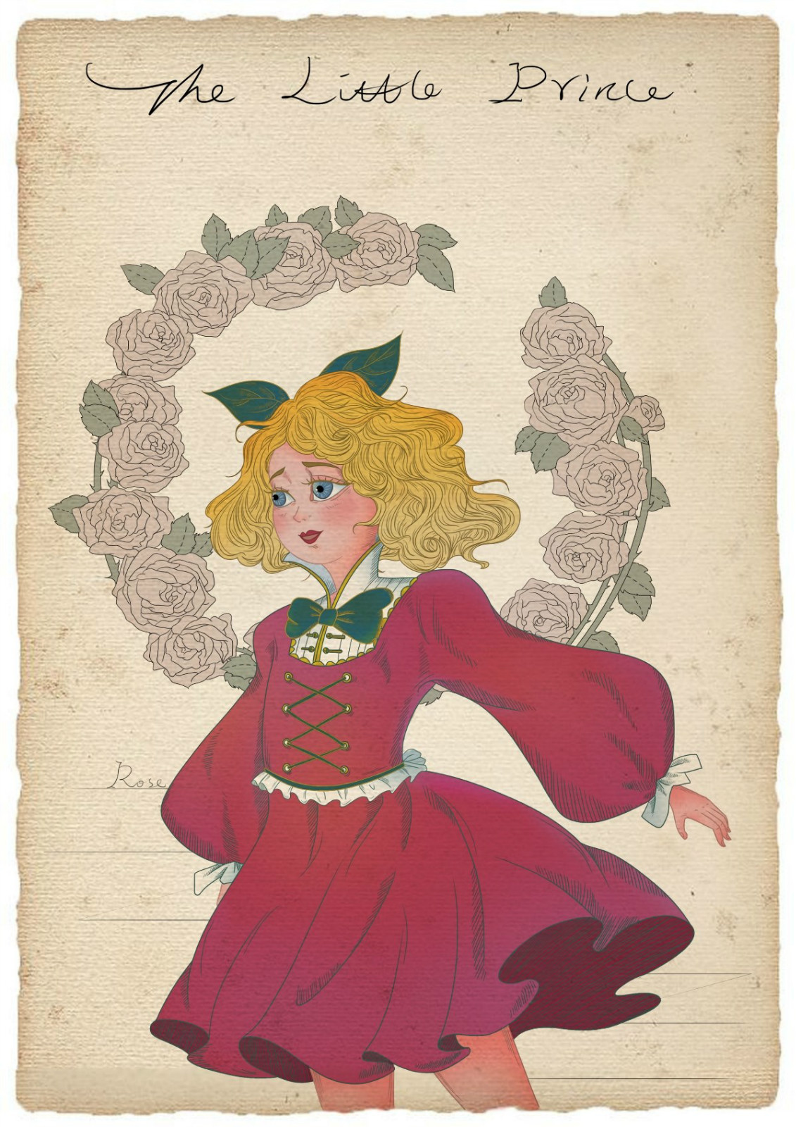 復(fù)古童話故事手繪插畫