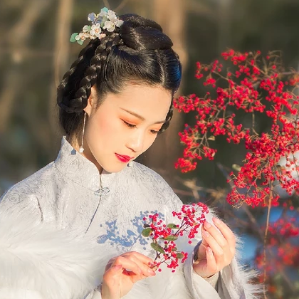 優(yōu)雅冰雪美人古風頭像，唯美古風真頭像