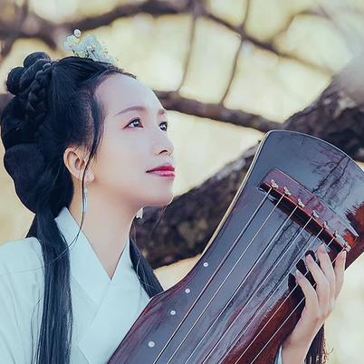 珠簾傘文藝女生頭像，唯美古風(fēng)真人頭像