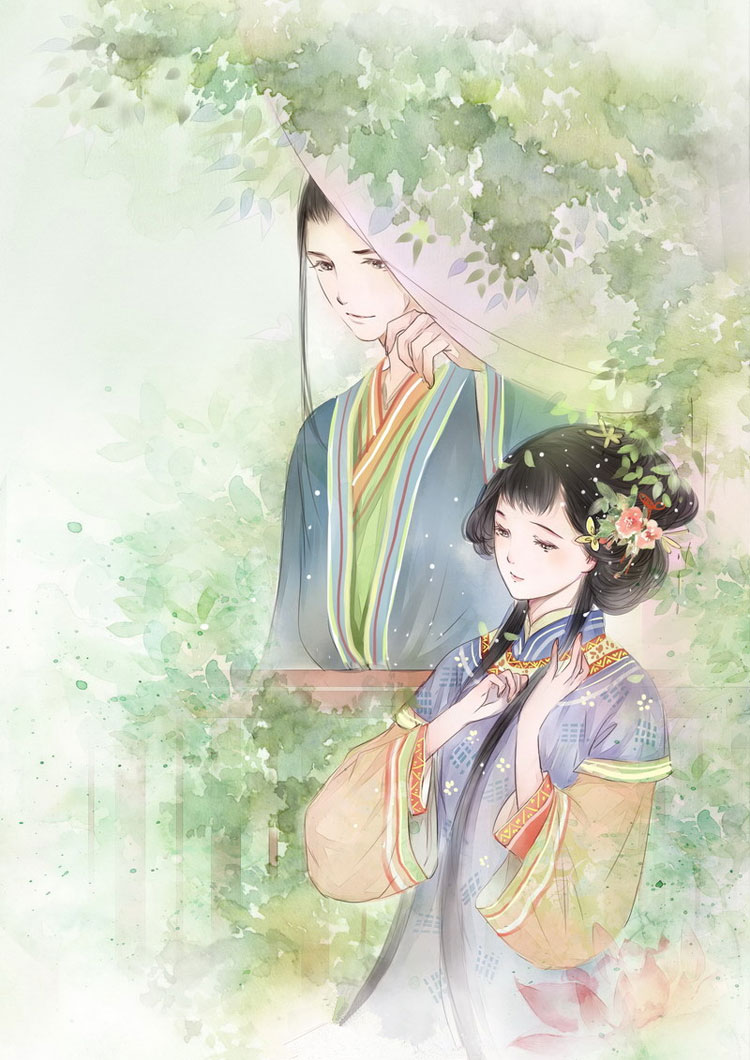 古風(fēng)情侶圖片，四款唯美古風(fēng)人物圖片