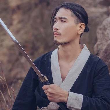 霸氣帶斗笠男生頭像，唯美古風(fēng)真人頭像