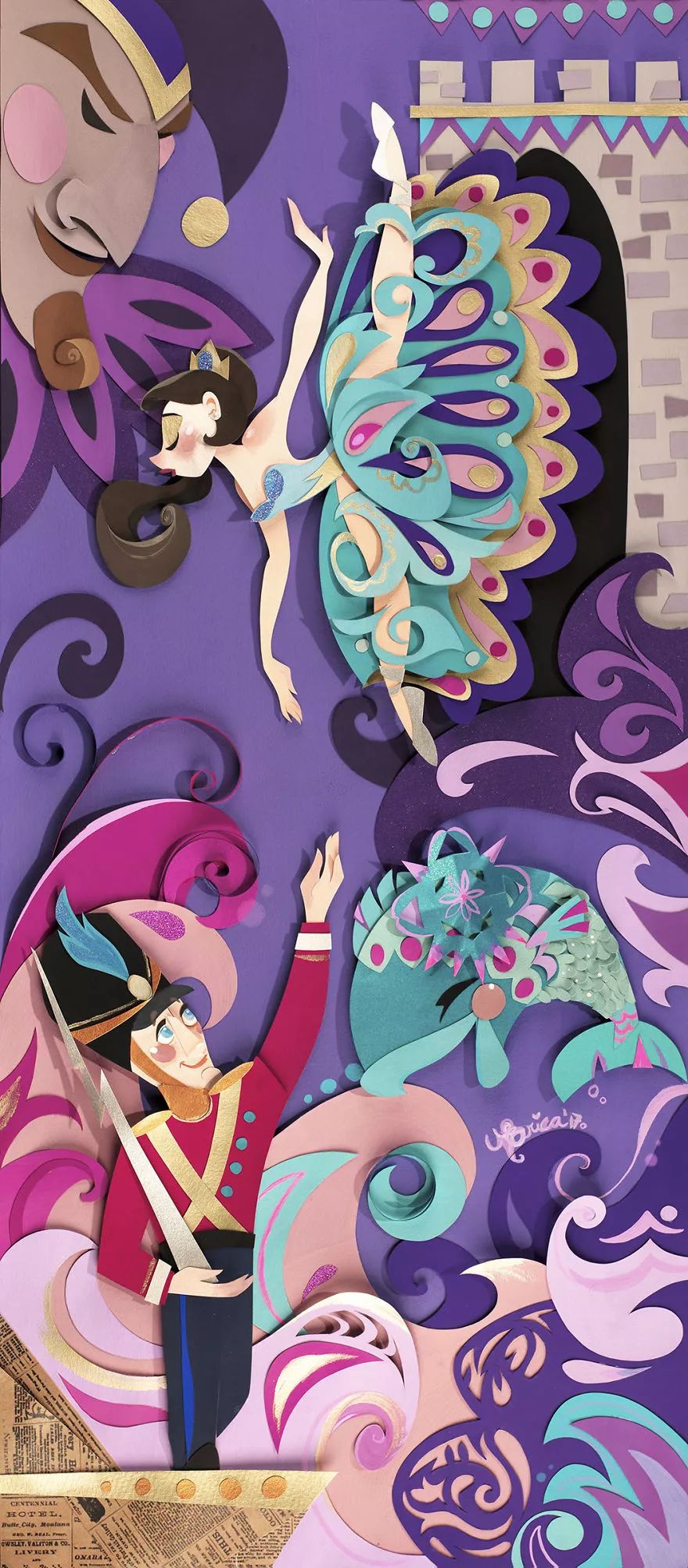 當插畫遇上剪紙，她把紙藝玩出了別樣的美!