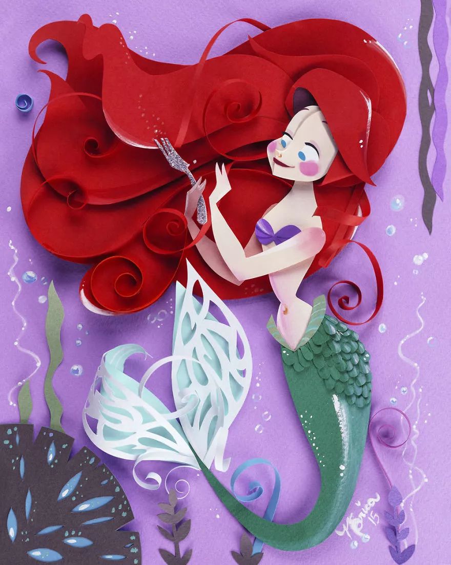 當插畫遇上剪紙，她把紙藝玩出了別樣的美!