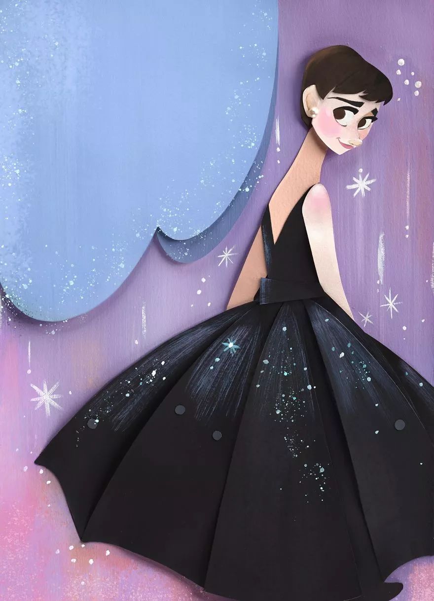 當(dāng)插畫遇上剪紙，她把紙藝玩出了別樣的美!