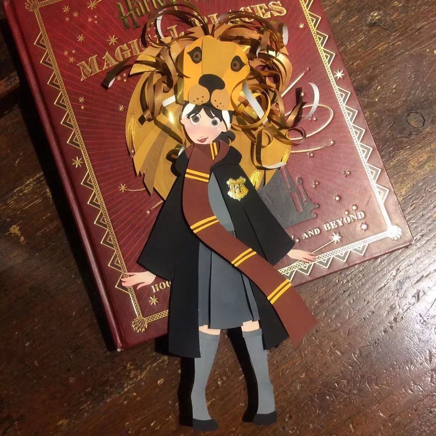 當(dāng)插畫遇上剪紙，她把紙藝玩出了別樣的美!