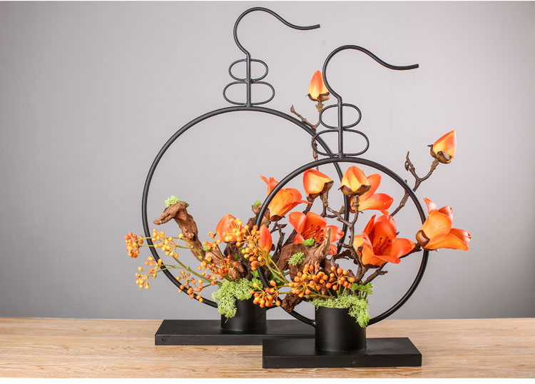 新中式插花藝術:仿真植物花卉擺件