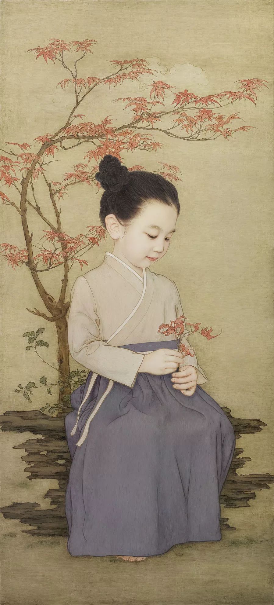 中國油畫：記錄超唯美的中式小仙女