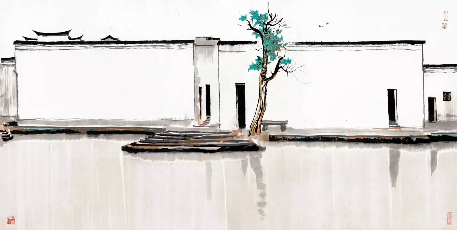 吳冠中的水墨國(guó)畫(huà)集合，中國(guó)藝術(shù)最顯眼的景觀