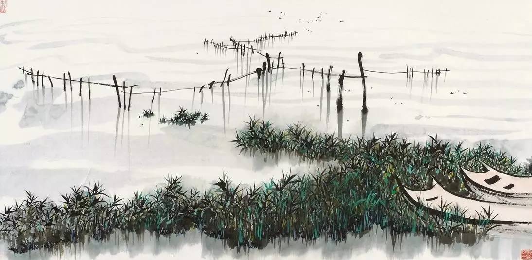 吳冠中的水墨國(guó)畫(huà)集合，中國(guó)藝術(shù)最顯眼的景觀