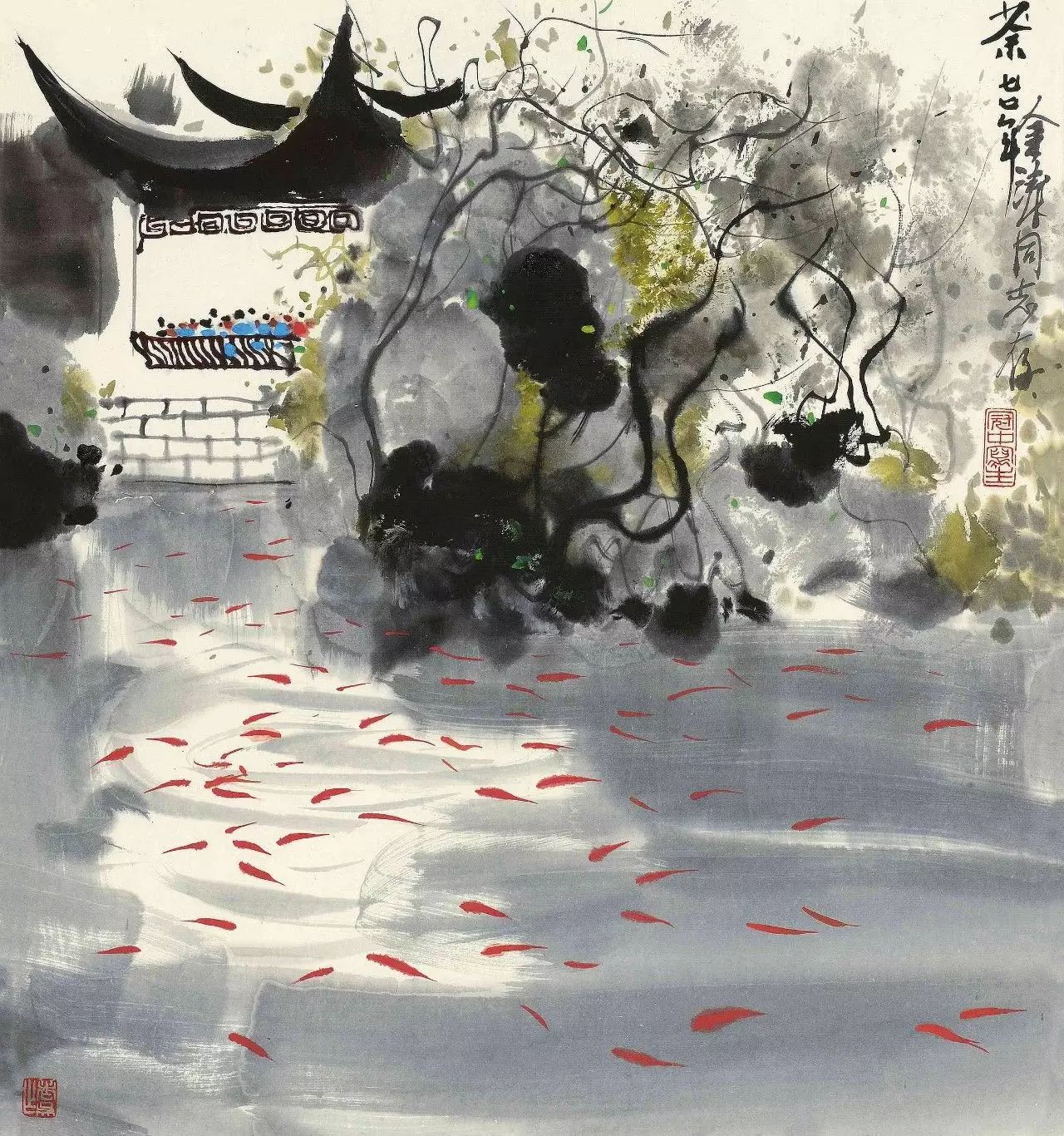 吳冠中的水墨國(guó)畫集合，中國(guó)藝術(shù)最顯眼的景觀