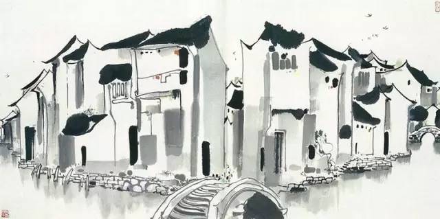 吳冠中的水墨國畫集合，中國藝術(shù)最顯眼的景觀