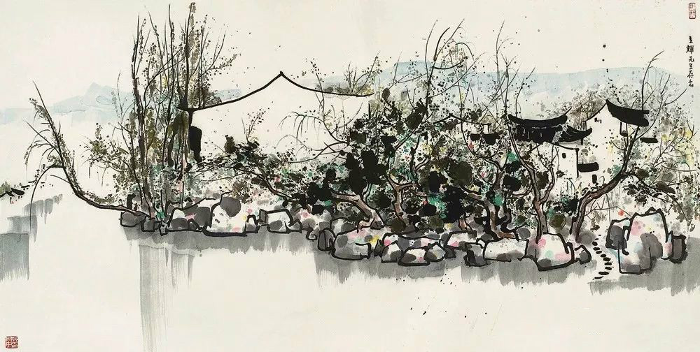 吳冠中的水墨國畫集合，中國藝術(shù)最顯眼的景觀