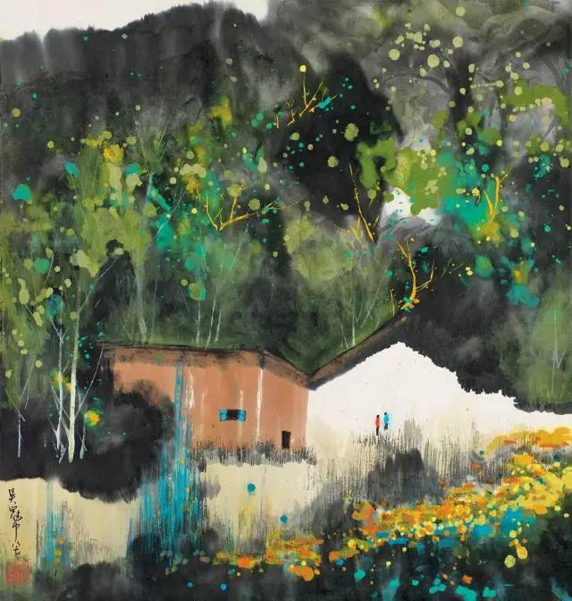 吳冠中的水墨國畫集合，中國藝術(shù)最顯眼的景觀