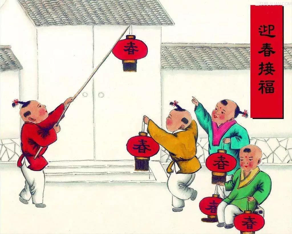 中國年畫：《古代風(fēng)俗百圖》那時(shí)候年味正濃