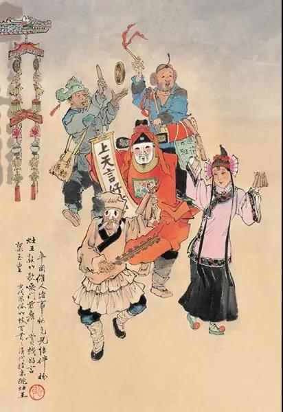 中國年畫：《古代風(fēng)俗百圖》那時(shí)候年味正濃