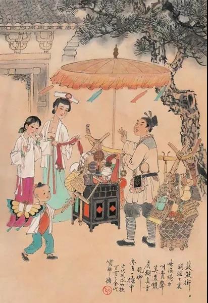 中國年畫：《古代風(fēng)俗百圖》那時(shí)候年味正濃