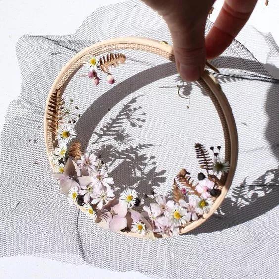 手工刺繡藝術：Olga Prinku 鮮花刺繡