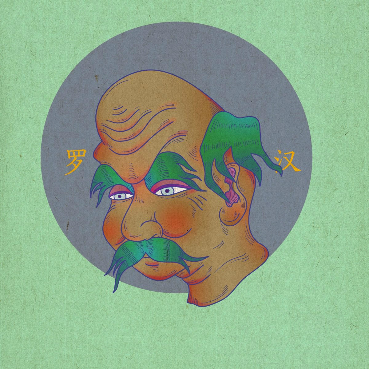 眾生相手繪插畫，風(fēng)格迥異人物頭像插畫圖片