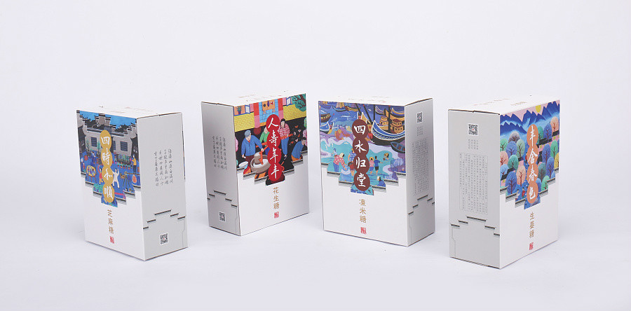 特色民族風(fēng)糖果包裝設(shè)計(jì)，古典食品包裝設(shè)計(jì)