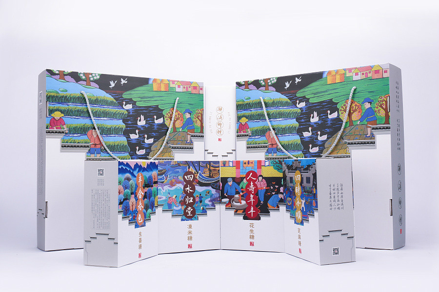 特色民族風(fēng)糖果包裝設(shè)計(jì)，古典食品包裝設(shè)計(jì)